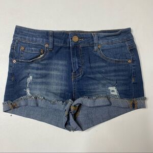 Indigo Rein | Stretch High Rise Denim Shorts